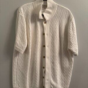 J Crew Short Sleeve Button Up Sweater